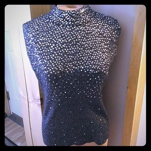 Beautiful Sequence ShortSleeve Tank Top